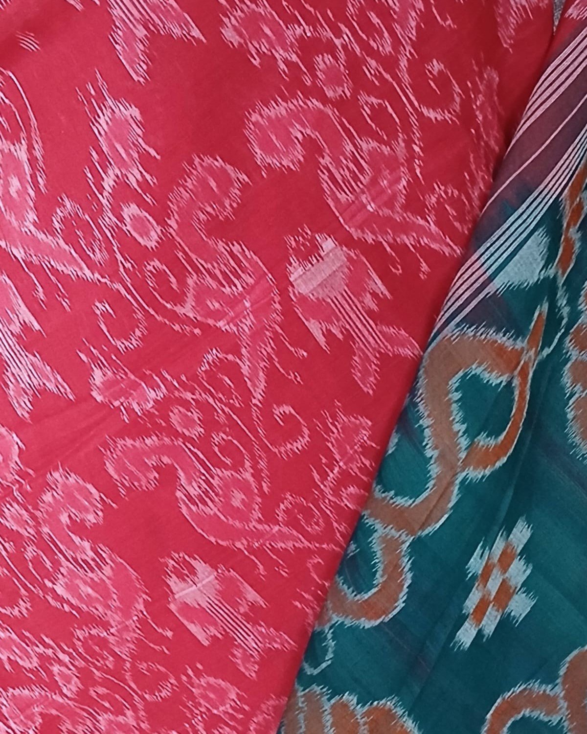 Nuapatna Single Ikat Handloom Saree - (NSIS0053) - Image 7