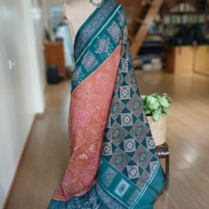 Nuapatna Single Ikat Handloom Saree - (NSIS0052)