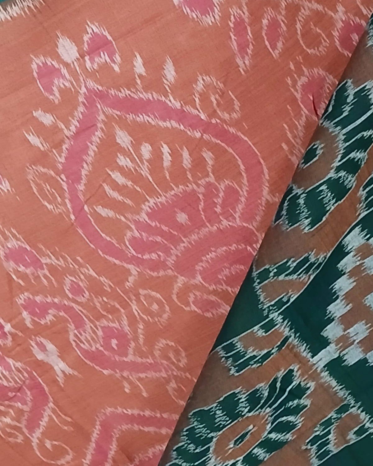 Nuapatna Single Ikat Handloom Saree - (NSIS0052) - Image 7