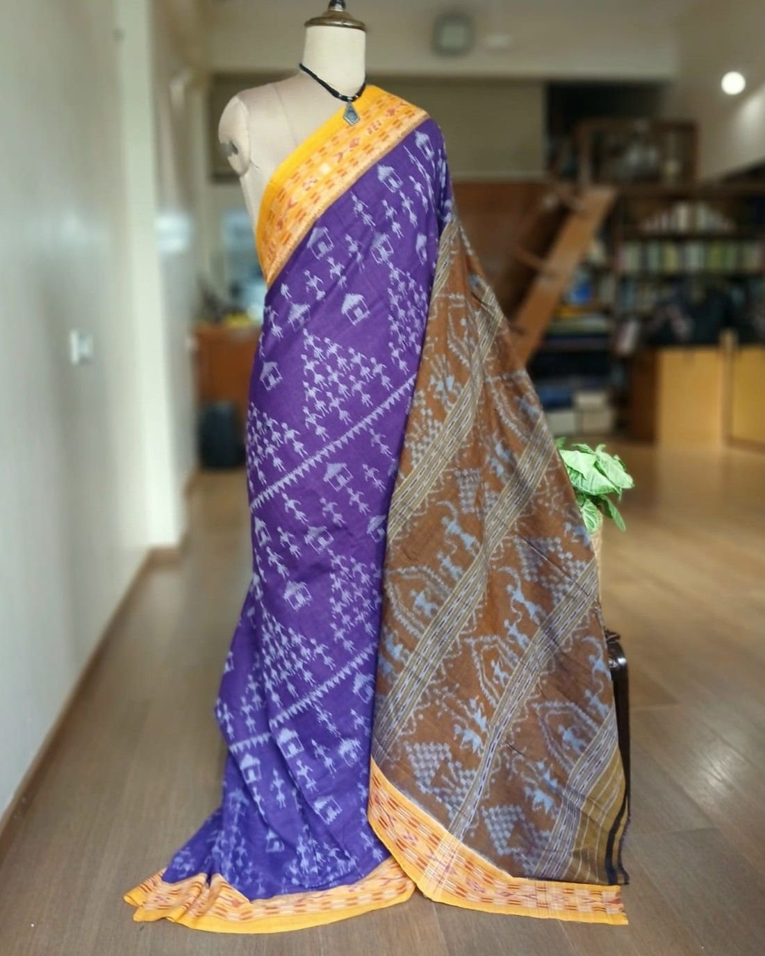Nuapatna Single Ikat Handloom Saree - (NSIS0049)