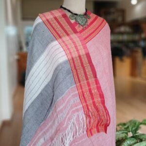 Gomi Border saree from North Karnataka -(GNKS0001)