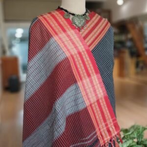 Gomi  Border saree  from North Karnataka -(GNKS0003)
