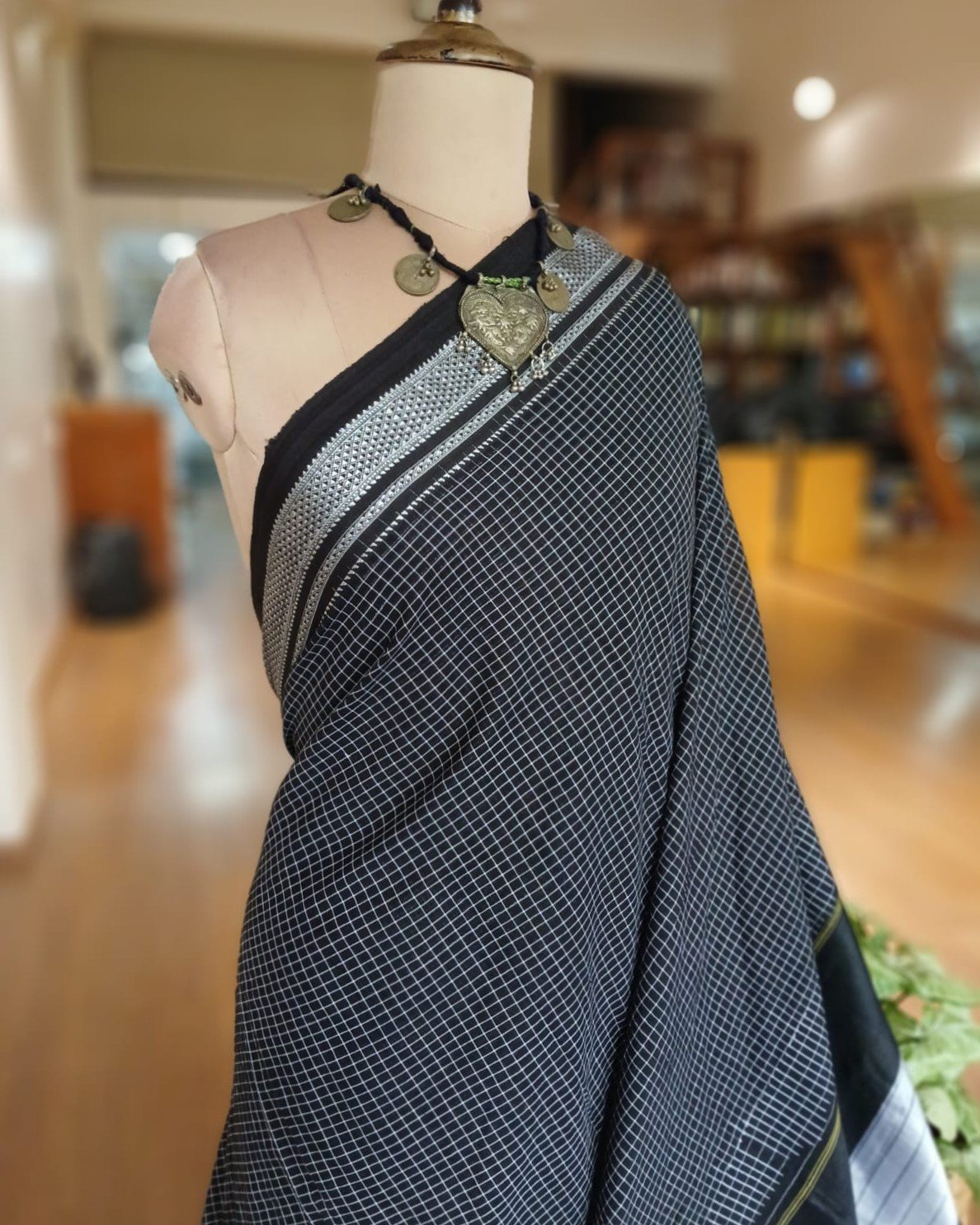 Handloom Ilkal Saree - (ILKA1046) - Image 2