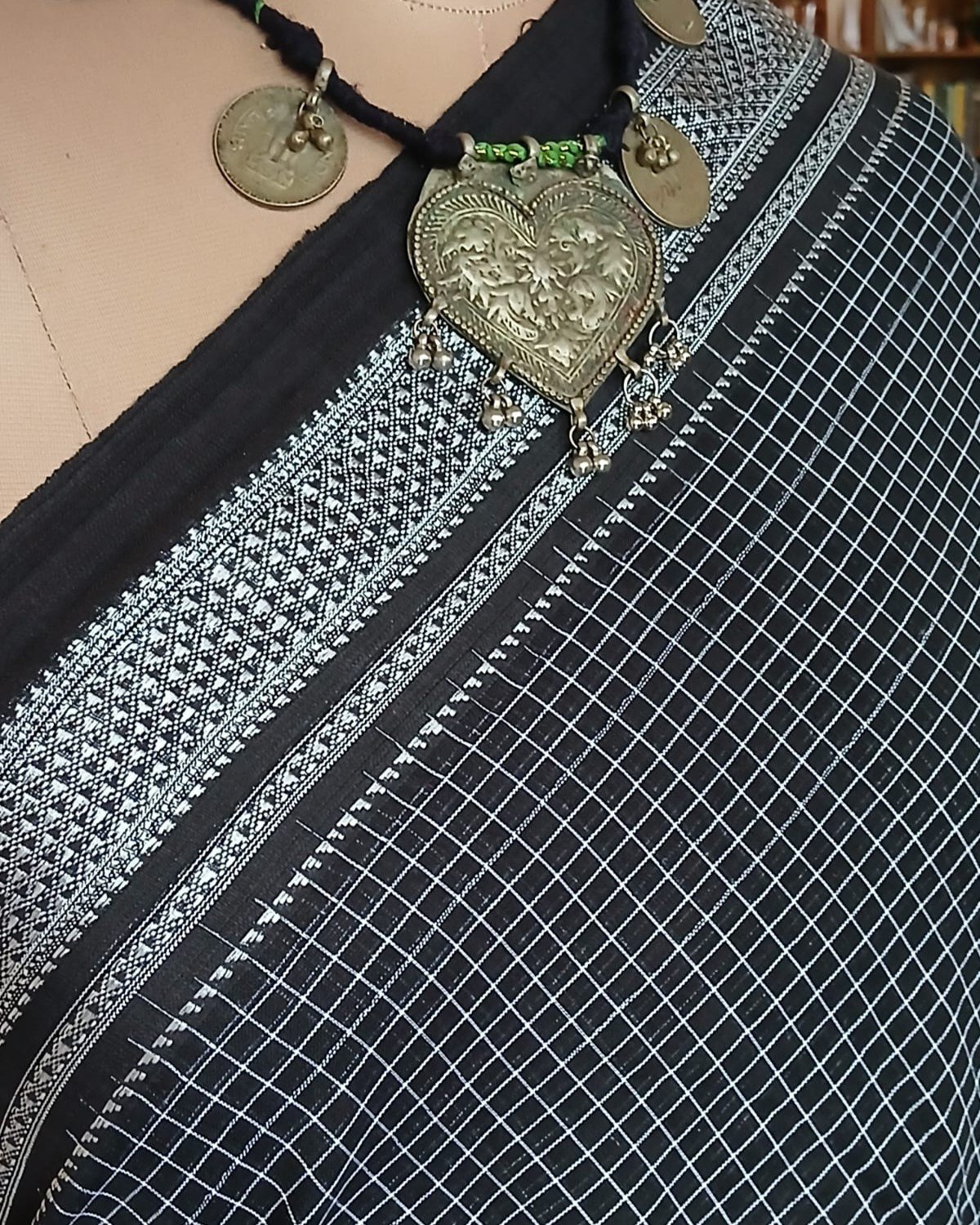 Handloom Ilkal Saree - (ILKA1046) - Image 5
