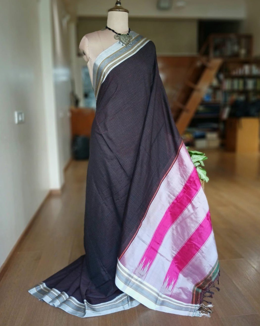 Handloom Ilkal Saree - (ILKA1048)