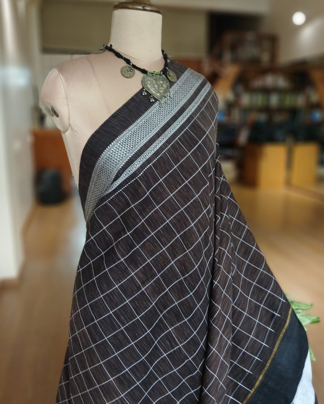 Handloom Ilkal Saree - (ILKA1049) - Image 2