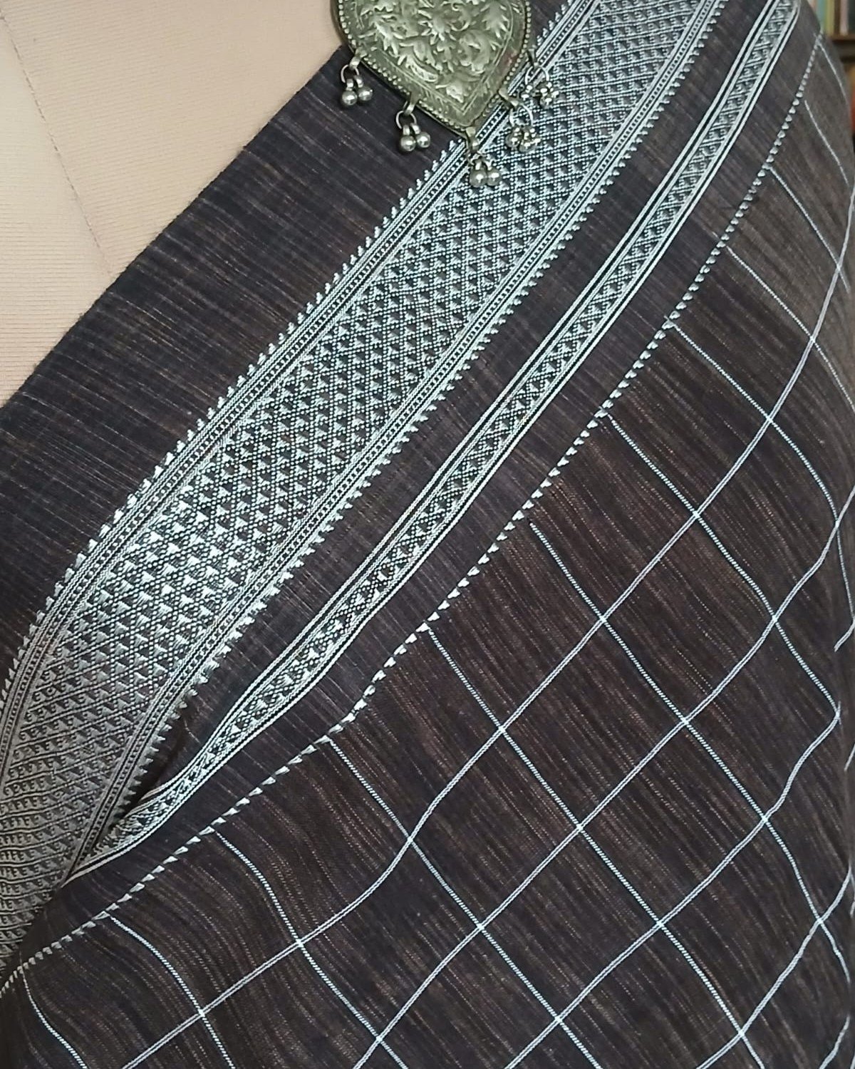 Handloom Ilkal Saree - (ILKA1049) - Image 5