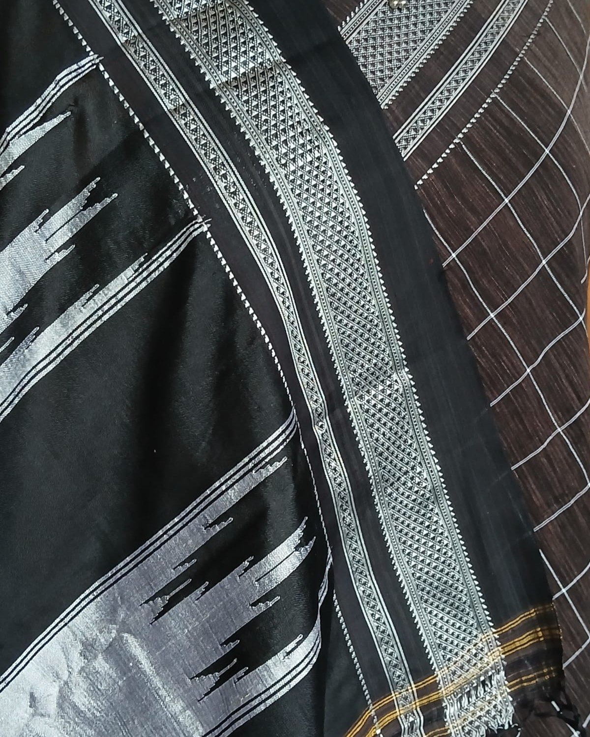Handloom Ilkal Saree - (ILKA1049) - Image 3