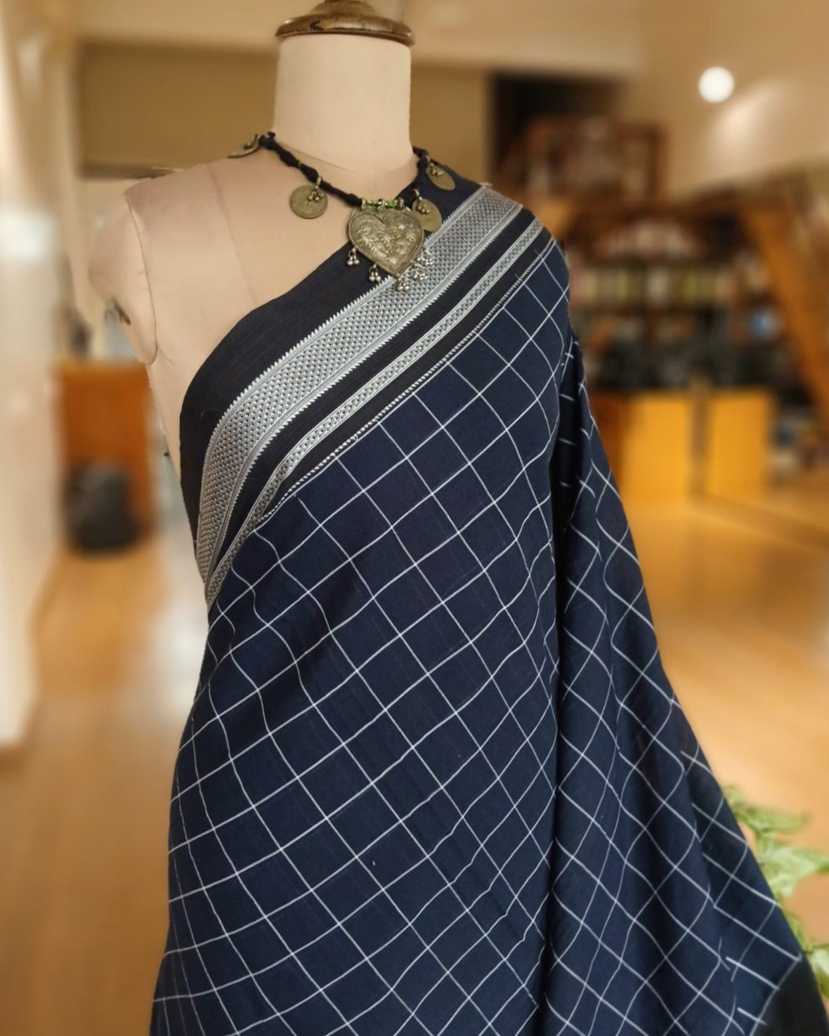 Handloom Ilkal Saree - (ILKA1051) - Image 2