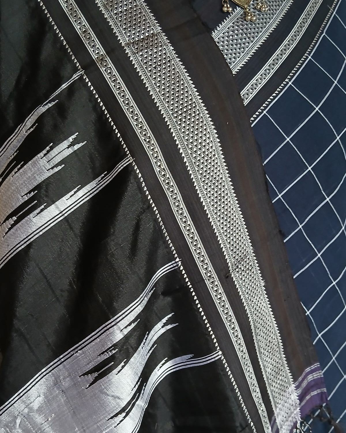 Handloom Ilkal Saree - (ILKA1051) - Image 3