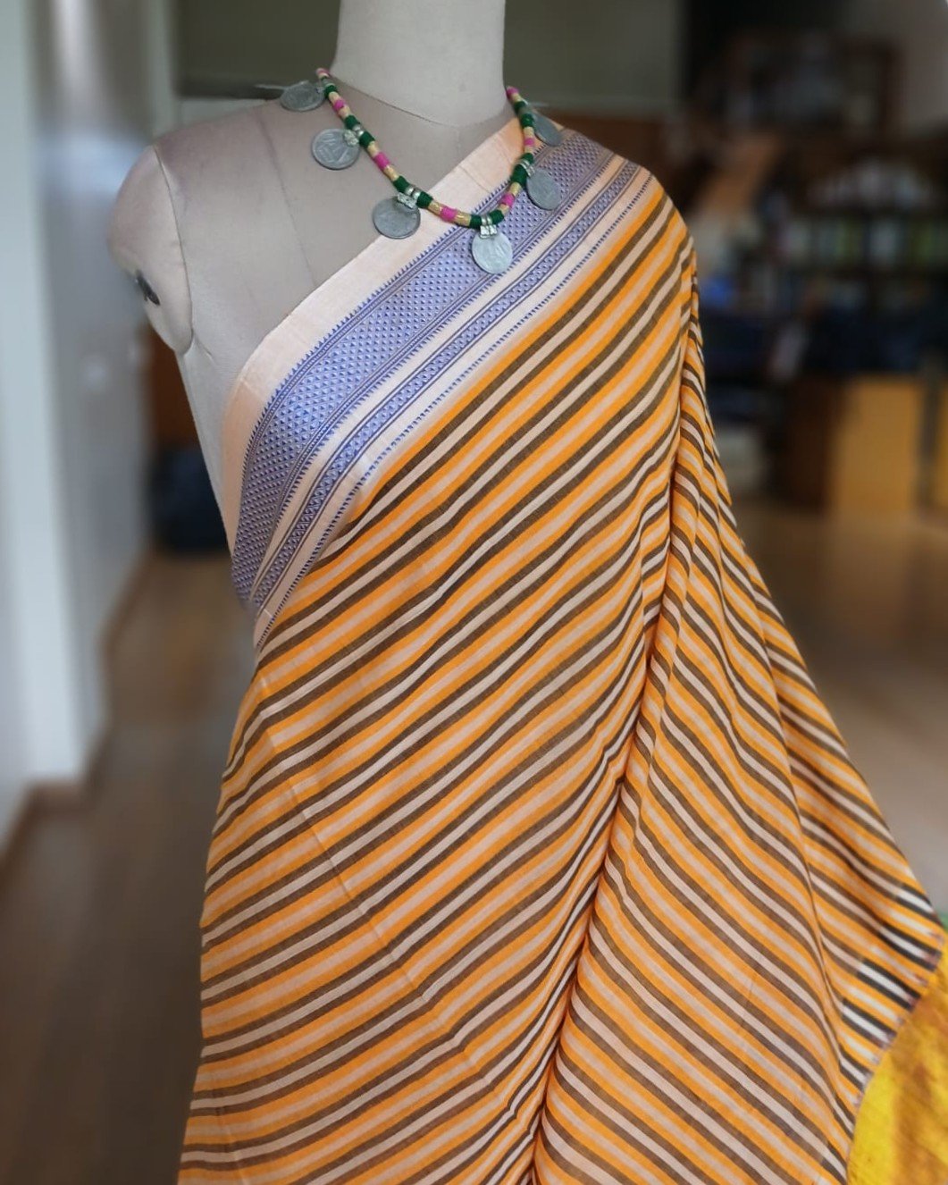 Handloom Ilkal Saree - (ILKA1050) - Image 2