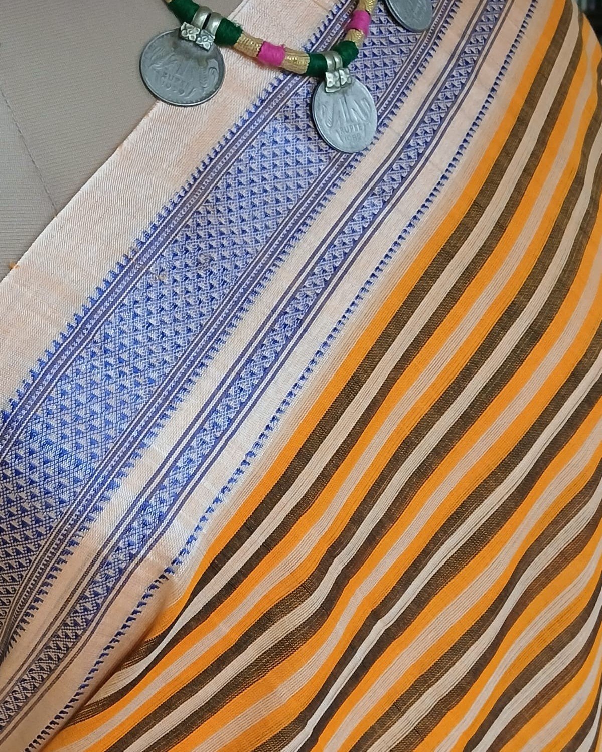 Handloom Ilkal Saree - (ILKA1050) - Image 5