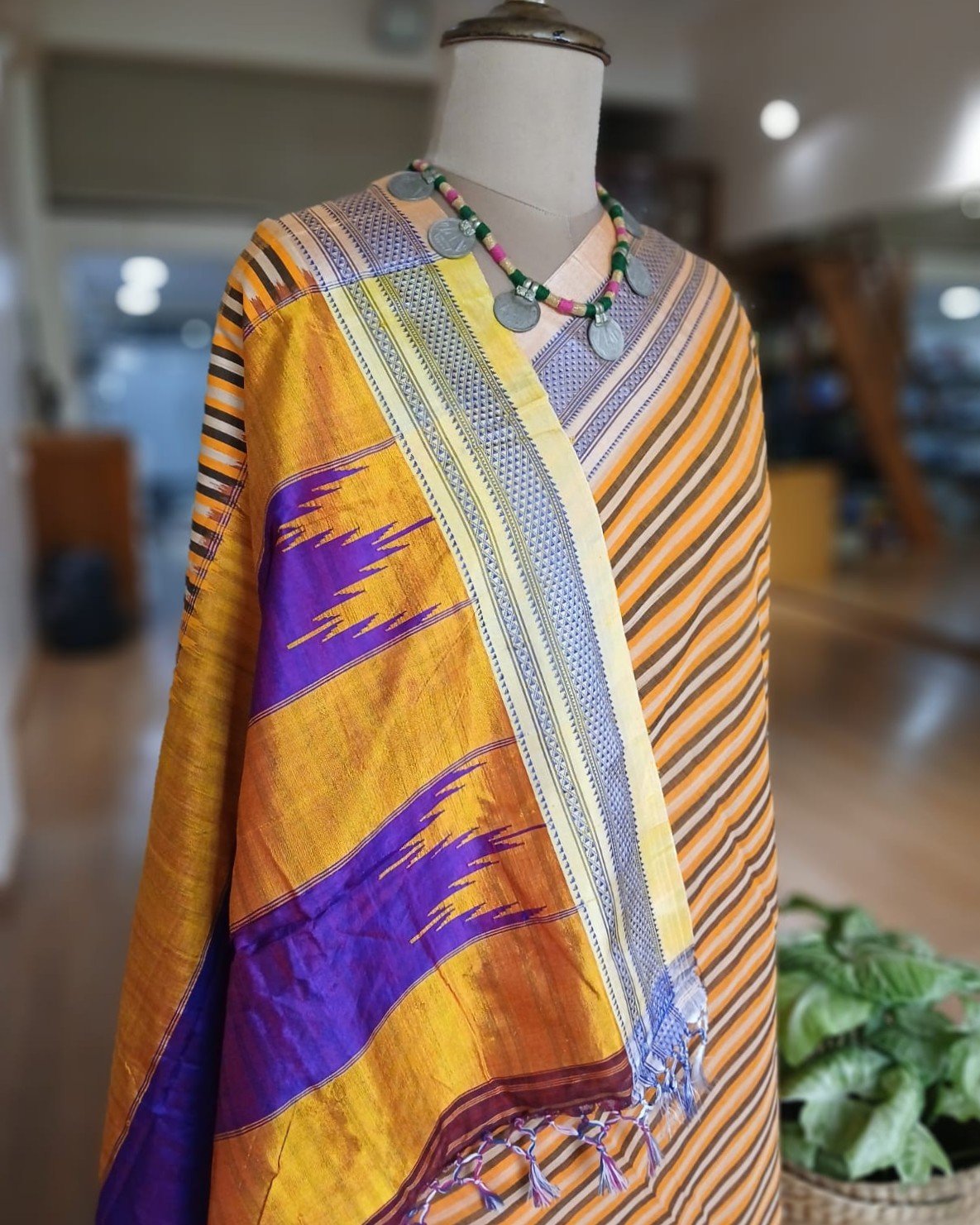 Handloom Ilkal Saree - (ILKA1050) - Image 4