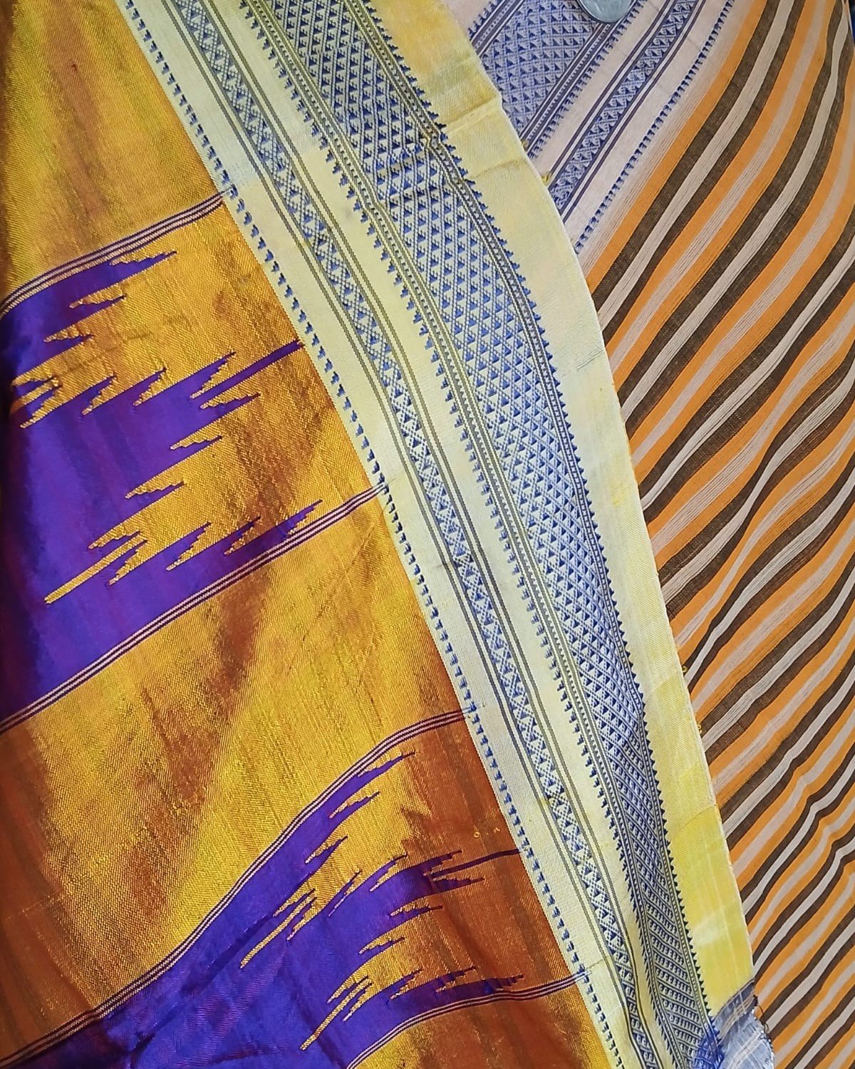 Handloom Ilkal Saree - (ILKA1050) - Image 3