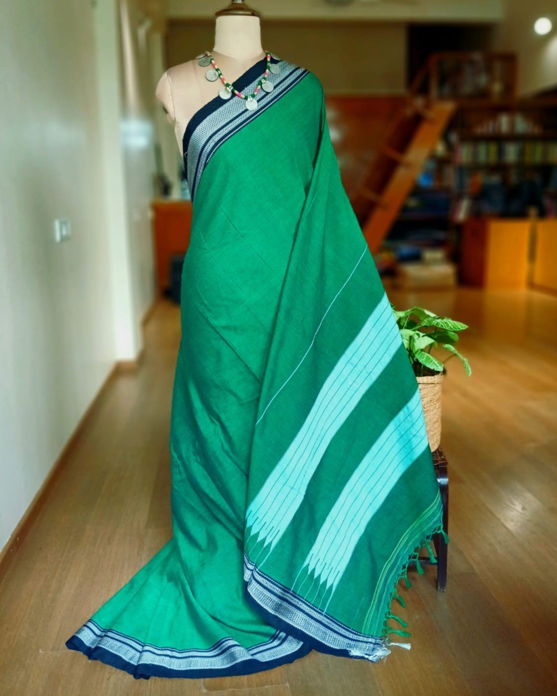 Handloom Ilkal Saree - (ILKA1047)