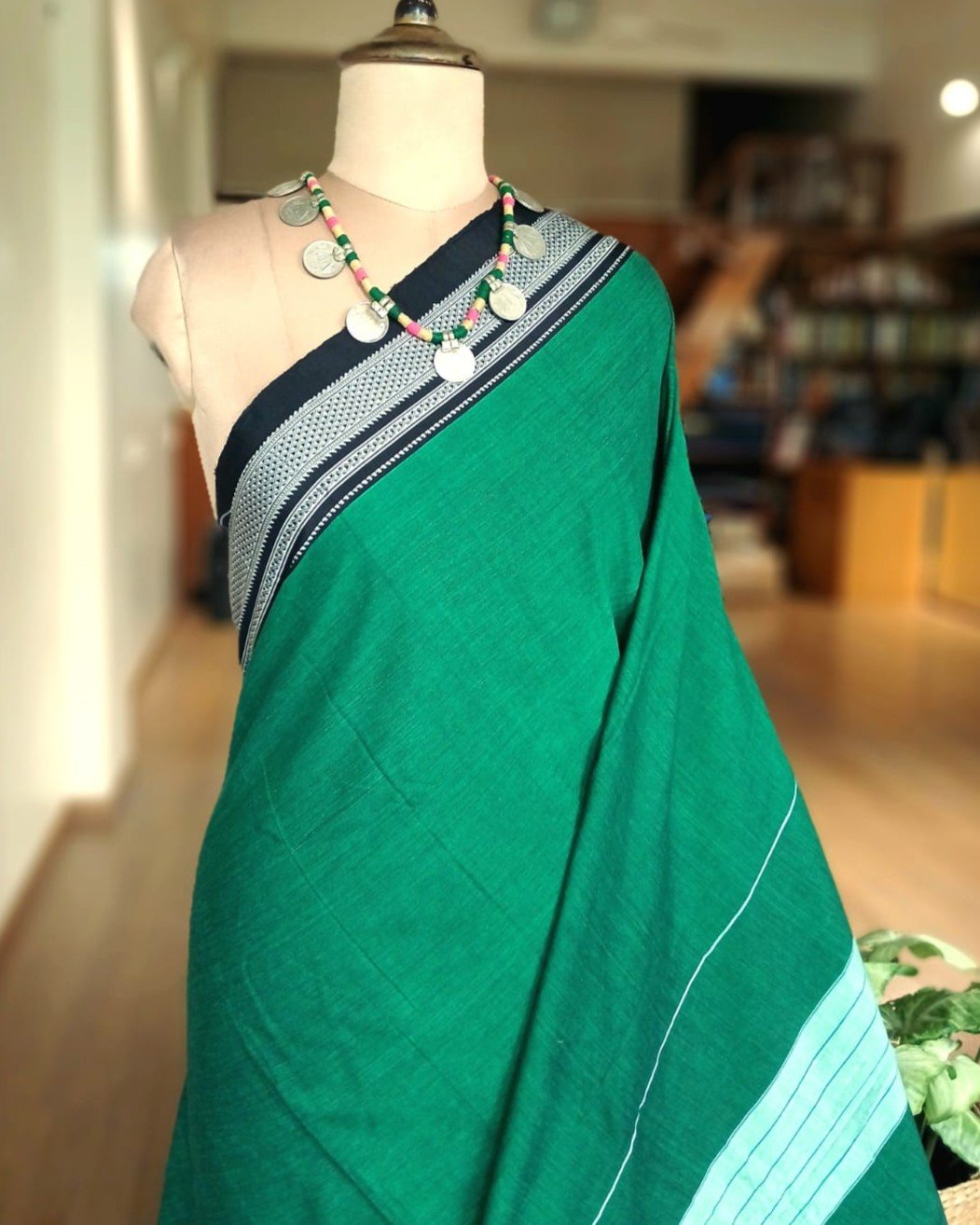 Handloom Ilkal Saree - (ILKA1047) - Image 2