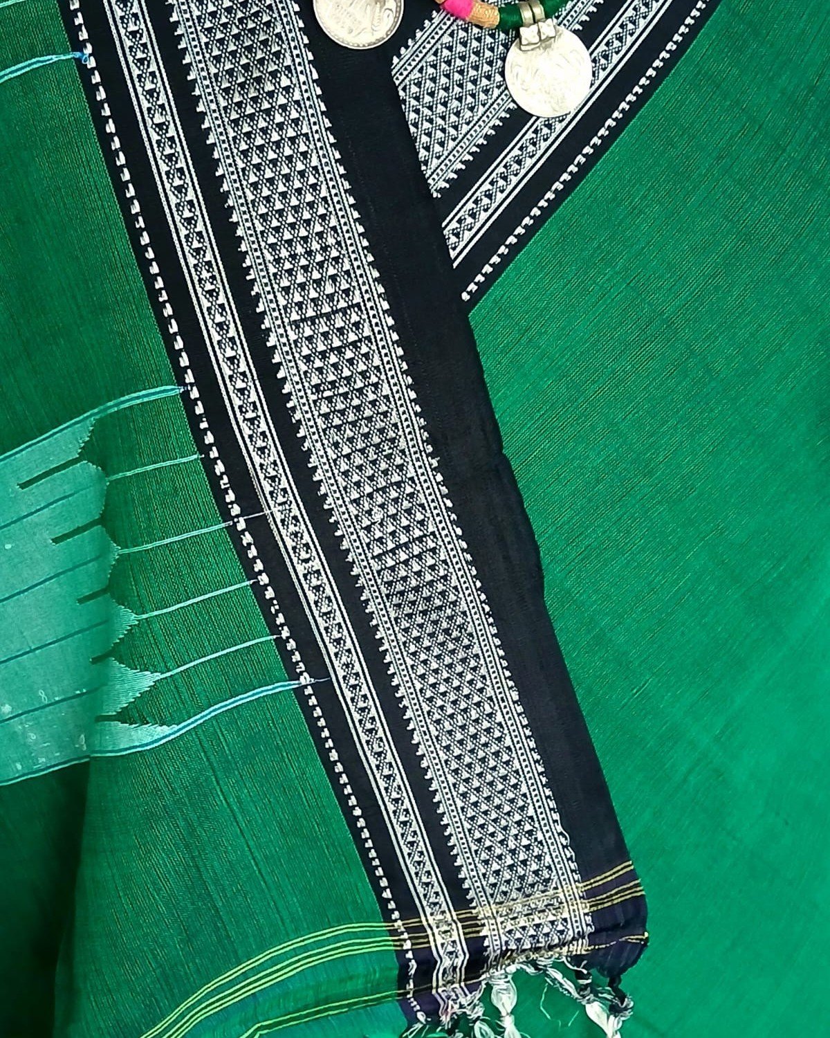 Handloom Ilkal Saree - (ILKA1047) - Image 3