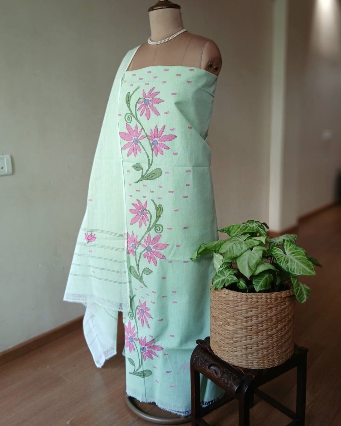 Manipur Handloom 3-piece Salwar Set - (MHSS0025)