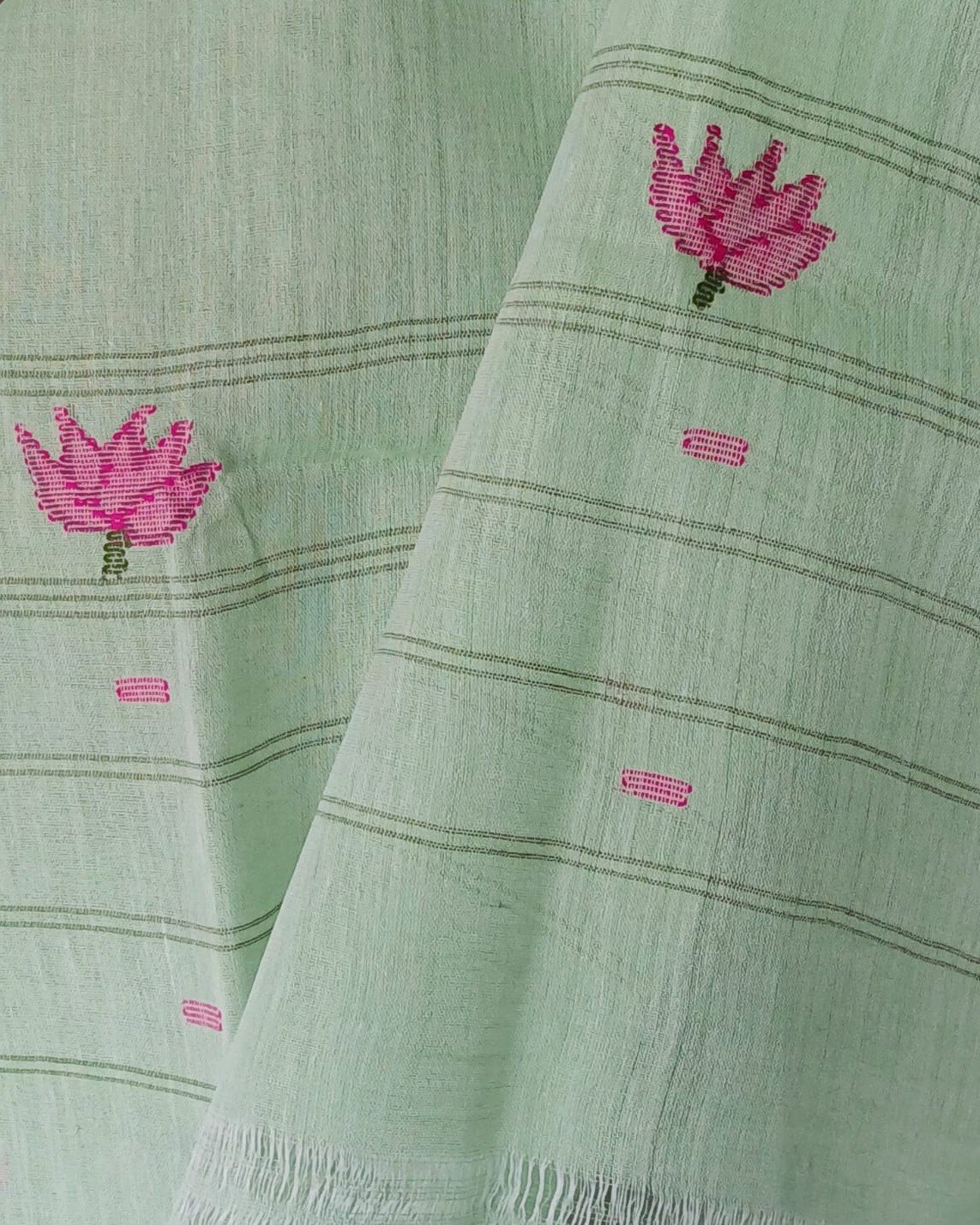 Manipur Handloom 3-piece Salwar Set - (MHSS0025) - Image 3