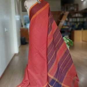 Classic Handwoven 40-count Kandangi from Chettinad – (CHKS0031)