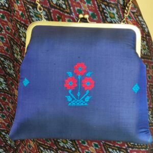 Kasuti Embroidered Silk Purse - (KSTP1022)