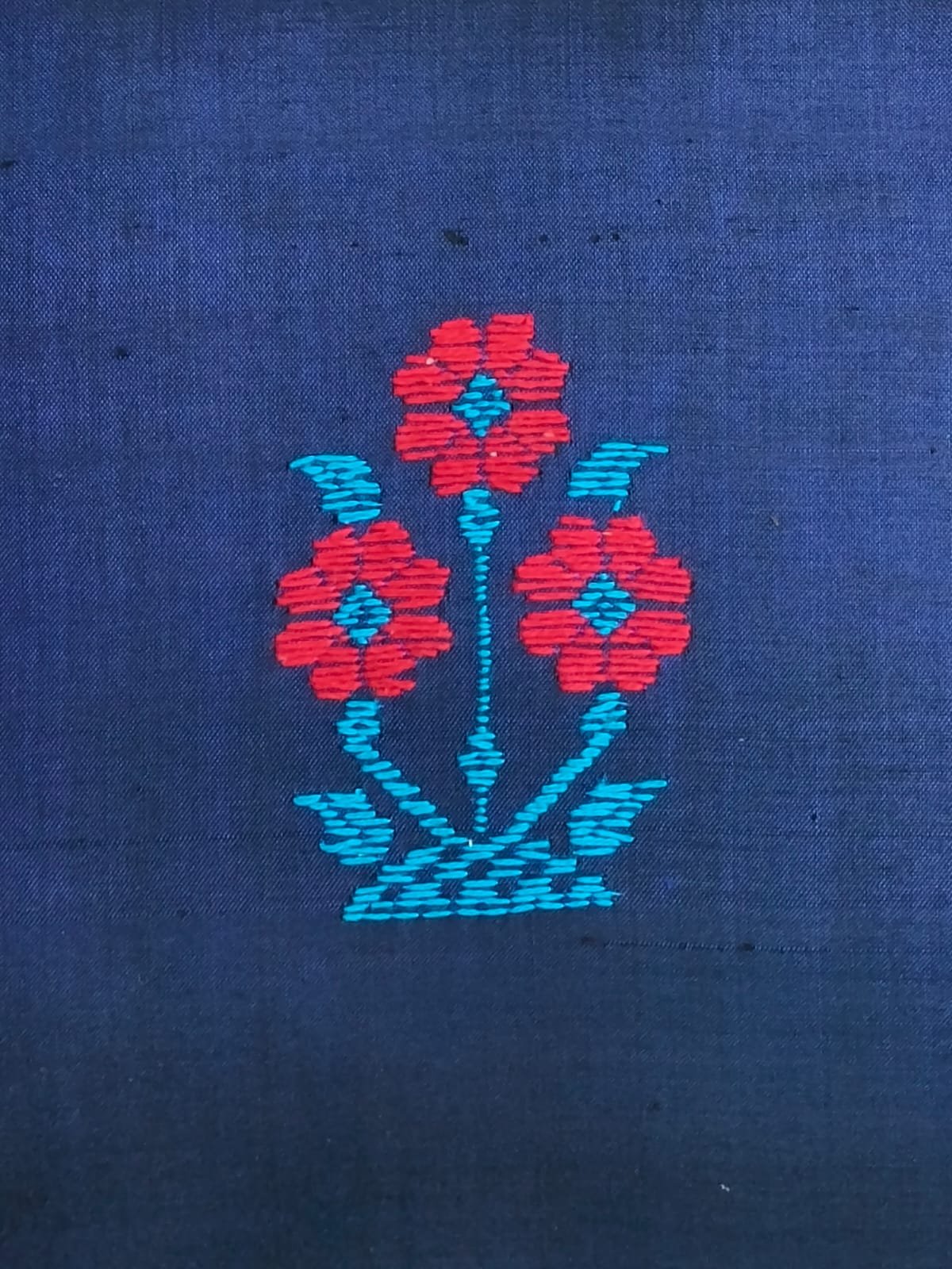 Kasuti Embroidered Silk Purse - (KSTP1022) - Image 3