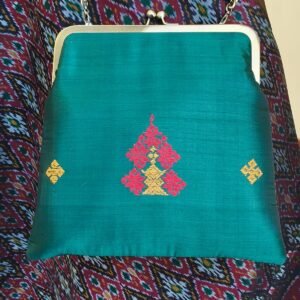 Kasuti Embroidered Silk Purse - (KSTP1020)