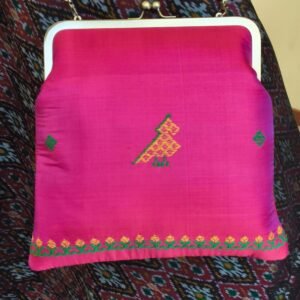 Kasuti Embroidered Silk Purse - (KSTP1019)
