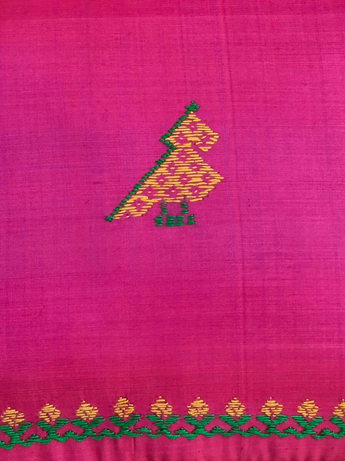 Kasuti Embroidered Silk Purse - (KSTP1019) - Image 3