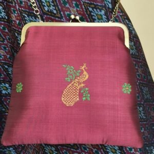 Kasuti Embroidered Silk Purse - (KSTP1025)
