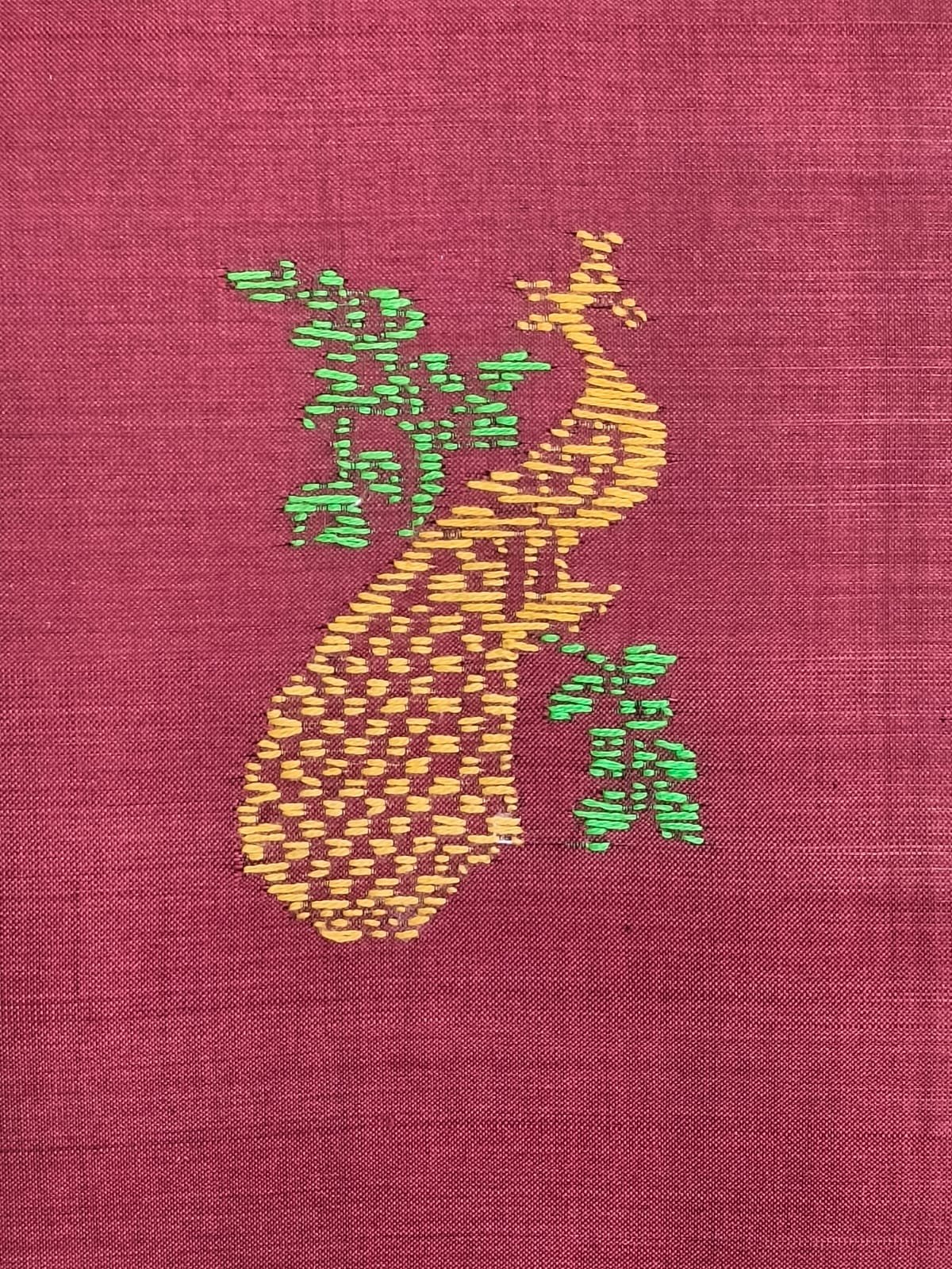 Kasuti Embroidered Silk Purse - (KSTP1025) - Image 3