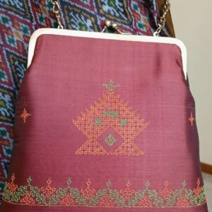 Kasuti Embroidered Silk Purse - (KSTP1027)