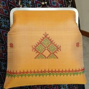 Kasuti Embroidered Silk Purse - (KSTP1028)