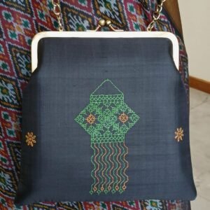 Kasuti Embroidered Silk Purse - (KSTP1023)