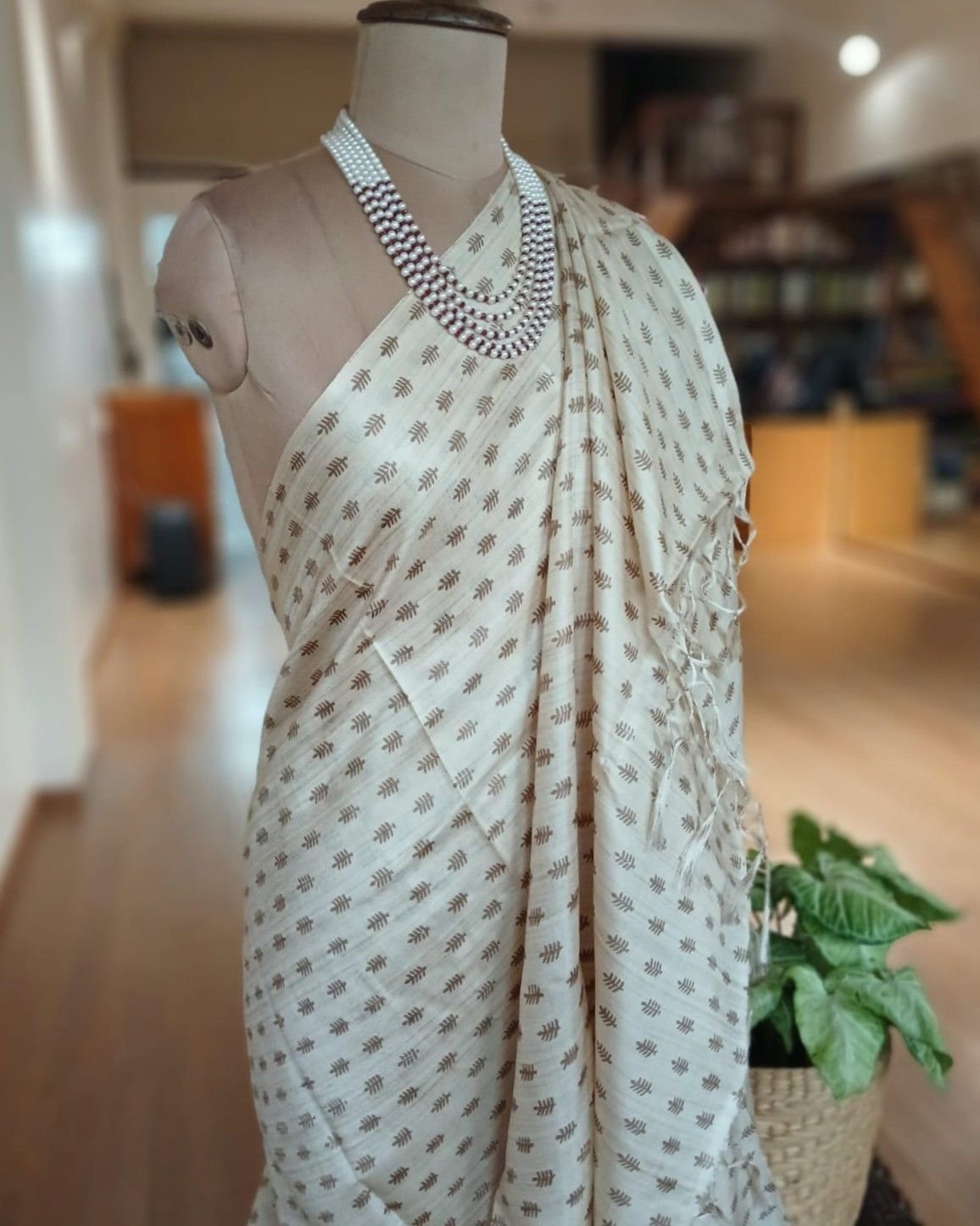 Kosa Tussar Silk Saree - (KTSS1009) - Image 5
