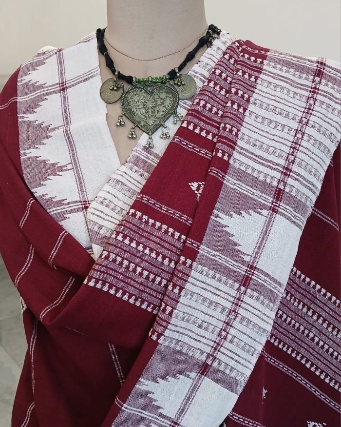 Handweave Cotton Kotpad Dupatta – (CTKD0003) - Image 4