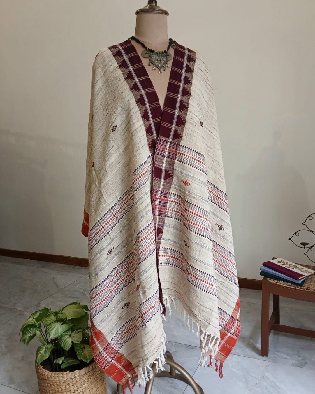 Kotpad Dupatta in Tussar Silk and Cotton Mix – (KKTD0006)