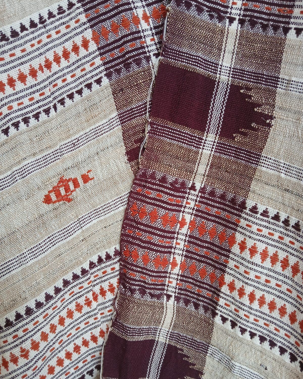 Kotpad Dupatta in Tussar Silk and Cotton Mix – (KKTD0006) - Image 4