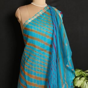 Hand tie-dye Leheriya on Kota Silk (HTKS1048)