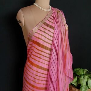 Hand tie-dye Leheriya on Kota Silk (HTKS1043)
