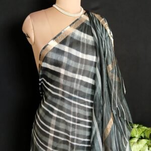 Hand tie-dye Leheriya on Kota Silk (HTKS1032)