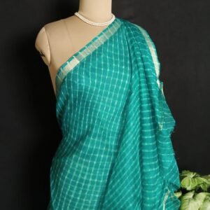 Hand tie-dye Leheriya on Kota Silk (HTKS1030)