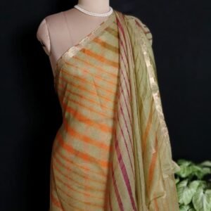 Hand tie-dye Leheriya on Kota Silk (HTKS1029)