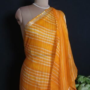 Hand tie-dye Leheriya on Kota Silk (HTKS1027)