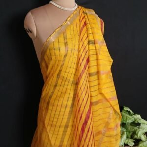 Hand tie-dye Leheriya on Kota Silk (HTKS1046)