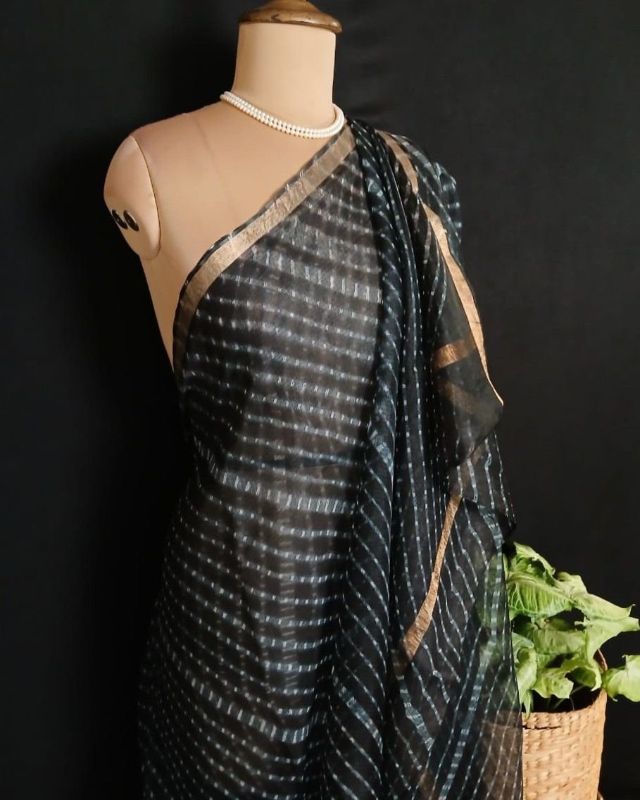 Hand tie-dye Leheriya on Kota Silk (HTKS1047)