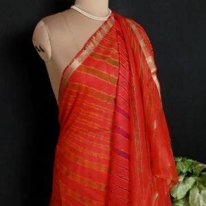 Hand tie-dye Leheriya on Kota Silk (HTKS1041)