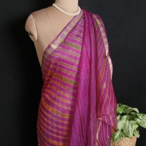 Hand tie-dye Leheriya on Kota Silk (HTKS1039)