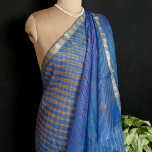 Hand tie-dye Leheriya on Kota Silk (HTKS1037)