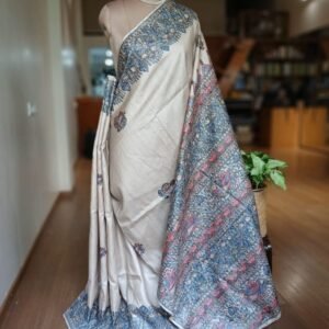 Madhubani on Tussar Silk – (MADT0063)